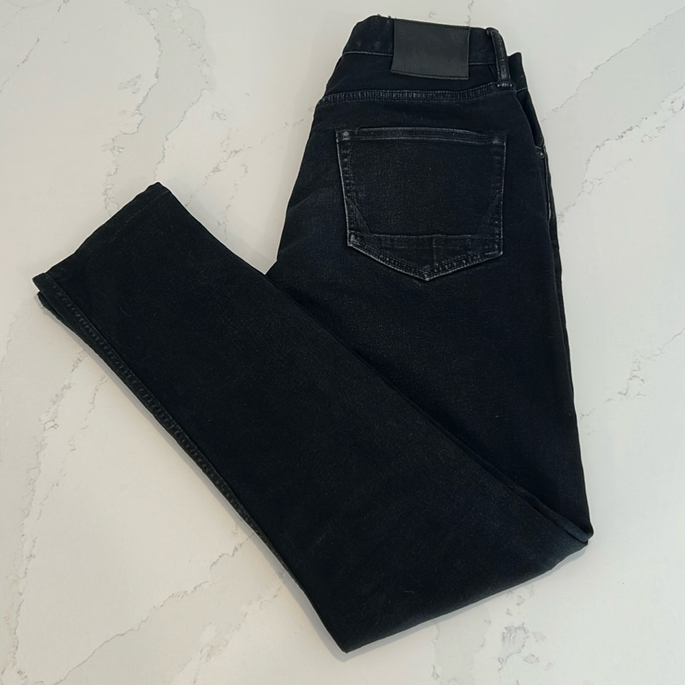 All Saints Black Jeans Denim Rex Fit Button Fly Size 30